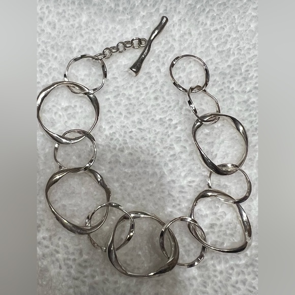 Sterling silver large link bracelet - Picture 4 of 4